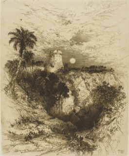 A Tower of Cortez, Mexico, 1883, Thomas Moran, American, born England, 1837-1926, United States,
