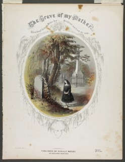 The Grave of My Mother, 1853, Napoleon Sarony, American, born Canada, 1821–1896, United States,