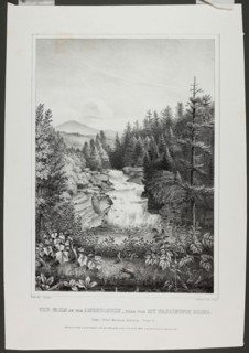 The Falls on the Amonoosuck, near the Mt. Washington House (Oakes’ White Mountain Scenery), 1848, I