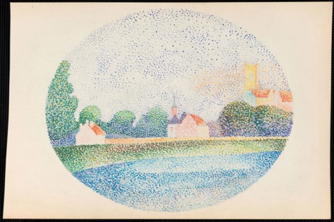 Morning on the Marne at Meaux, 1885/86, Albert Dubois-Pillet, French, 1846-1890, France,
