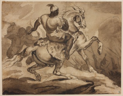 Haitian Horseman (Scene from the French Colonial Wars), 1823, Attributed to Jean Louis André