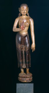Goddess Tara with Hand in Gesture of Reassurance (Abhayamudra), 15th century, Nepal, Kathmandu