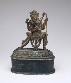 Deities Chakrasamvara and Vajravarahi in Ritual Embrace (Yab-Yum), 16th century, Southern Tibet or