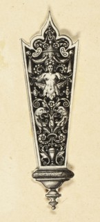 Ornamental Design for Knife Handle, c. 1588, Theodor de Bry, Flemish, 1538–1598, Flanders,