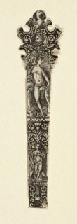 Ornamental Design for Knife Handle with Water, from The Four Elements, c. 1590, After Johann
