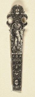 Ornamental Design for Knife Handle with Fire, from The Four Elements, about 1590, Johann Theodor de