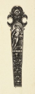 Ornamental Design for Knife Handle with Water, from the Four Elements, c. 1590, Johann Theodor de