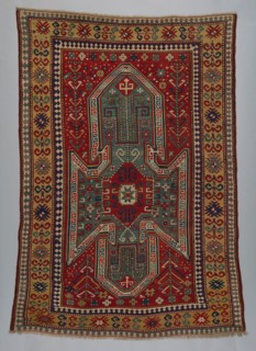 Sewan Kazak Rug, c. 1875, Southwest Caucasus, Caucasus, Wool pile on wool foundation, 248.5 × 182.8
