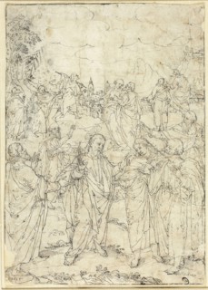 Christ and the Apostles, c. 1625, Johannn Mathias Kager, German, 1566–1634, Germany, Pen and black