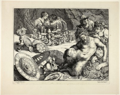 Bacchus and Drunken Silenus—The Dream of Silenus, 1635/40, Frans van den Wyngaerde (Flemish,