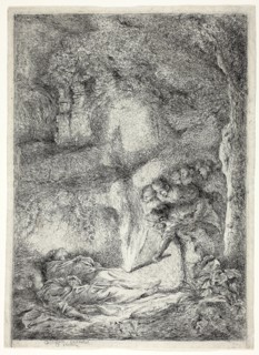 The Bodies of Saints Peter and Paul Hidden in the Catacombs, 1647/51, Giovanni Benedetto