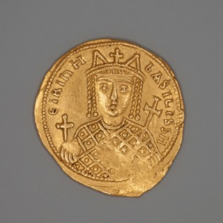 Solidus (Coin) of Empress Irene, 797/802, Byzantine, minted in Constantinople (now Istanbul),