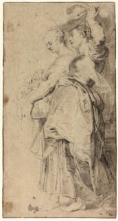 Lot’s Daughters Fleeing Sodom, 1615/20, Lucas Vorsterman (Flemish, 1595–1675), after and with