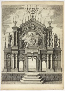 Stage in Memory of Isabella Clara Eugenia, plate 24 from Casperius Gevartius, Pompa Introitus