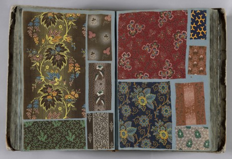 Sample book of swatches, 19th c., Mulhouse, France, Sample book of swatches: cotton, plain weave,