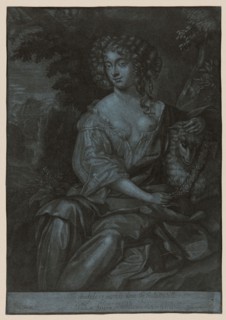 Portrait of Nell Gwyn as a Shedherdess Garlanding a Lamb, c. 1678, Herman Hendrik Quiter (German,