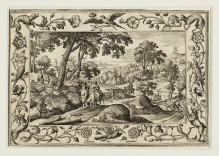 The Flight into Egypt, from Landscapes with Old and New Testament Scenes and Hunting Scenes, 1584,