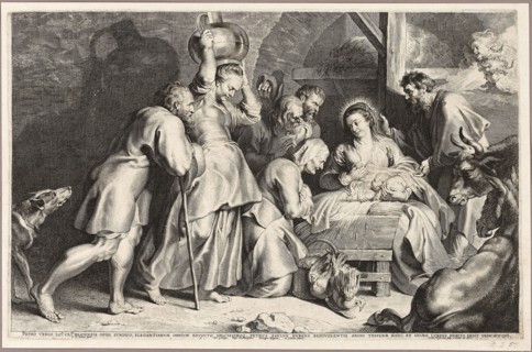 Adoration of the Shepherds, 1620, Lucas Vorsterman (Flemish, 1595-1675), after Peter Paul Rubens