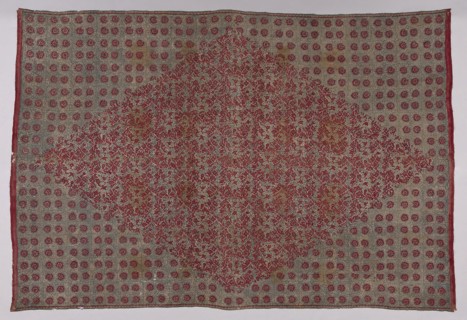 Ceremonial Cloth, 17th century, India, Coromandel Coast, Found in South Sumatra, India, Cotton,