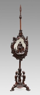 Pole-Screen, c. 1851, Arthur James Jones and Son, Irish, active mid-19th century, Ireland, Dublin,