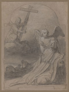 Christ in the Garden of Olives, 1615/35, Gerrit van Honthorst, Dutch, 1592–1656, Netherlands, Black