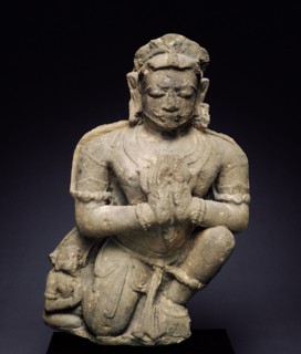 Garuda, Mount of God Vishnu, 8th/9th century, Indonesia, Java, Java, Andesite, 53 x 35 x 18.7 cm