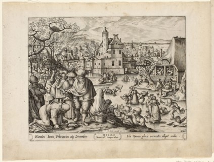 Winter, from The Four Seasons, 1570, Pieter van der Heyden (Flemish, c. 1530–after 1584), after