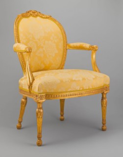 Armchair, 1770/75, Attributed to Thomas Chippendale, English, 1718-1779, London, England, Giltwood