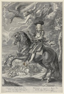 Ferdinand of Austria on Horseback, c. 1641, Paulus Pontius (Flemish, 1603–1658) after Peter Paul