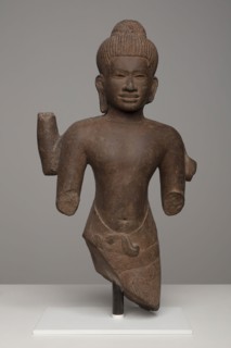 Bodhisattva Avalokiteshvara, Angkor period, 11th century, Cambodia, Cambodia, Sandstone, 45.1 × 25