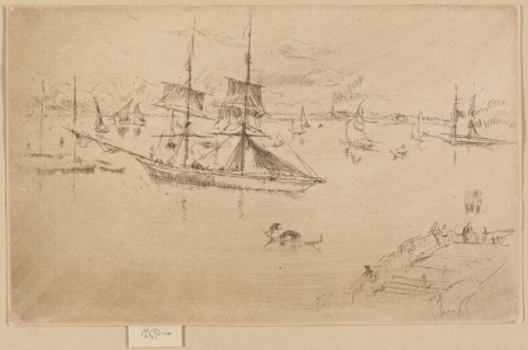 Lagoon—Noon, 1879/80, James McNeill Whistler, American, 1834-1903, United States, Etching and