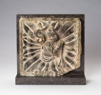 Serpent King (Nagaraja) Emerging from a Lotus, 2nd century, Pakistan, Ancient region of Gandhara,