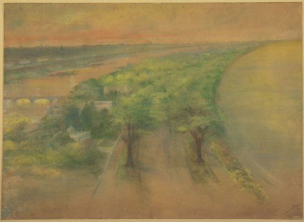 Plate 50 A from Plan of Chicago 1909: Chicago. View of the Proposed Park on the South Shore Looking