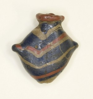 Amulet of a Heart, New Kingdom, Dynasty 18 (about 1350 BC), Egyptian, Egypt, Glass, 1.9 × 1.9 × 1