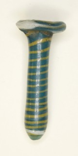 Ear Stud or Bead, New Kingdom, Dynasties 18–19 (about 1350–1186 BC), Egyptian, Egypt, Glass,