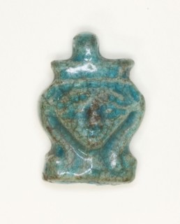 Amulet of the Goddess Hathor, New Kingdom, Dynasties 18–20 (about 1550–1069 BC), Egyptian, Egypt,