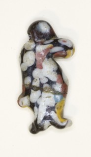 Hippopotamus Amulet, Late Dynasty 18 (about 1336 BC), Egyptian, Egypt, Glass, mosaic techinque, 2.5