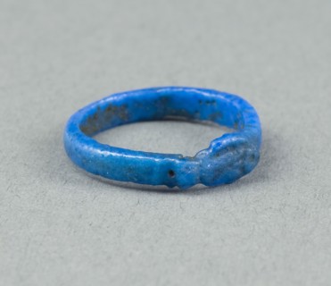 Ring: Figure of a Fish, New Kingdom, Dynasty 18 (about 1390 BC), Egyptian, Egypt, Faience, W. 0.3