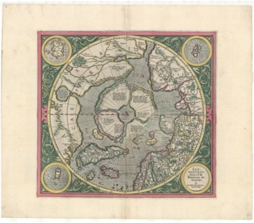 Map, Septentrionalivm Terrarum descriptio. Per Gerardum Mercatorem ..., Gerard Mercator