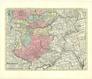 Map, Partie meridionale de Moscovie dressée par G. de L’Isle rectifié & augmente par R. & I. Ottens