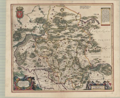 Map, Palatinatvs Posnaniensis in maiori Polonia primarii nova delinatio per G.F.M., Copperplate