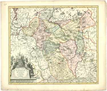 Map, Regni Poloniæ ducatus Mazoviæ et province Cujaviæ, Reinier Ottens (1729-1793), Copperplate