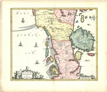 Map, Iutia Meridionalis et Fiona, Copperplate print