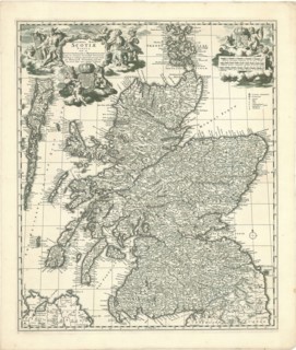 Map, Exactissima Regni Scotiae tabula tam in septentrionalem et meridionalem quam in minores