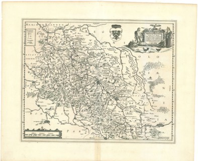 Map, Silesiæ dvcatvs accurata et vera delineatio, Copperplate print