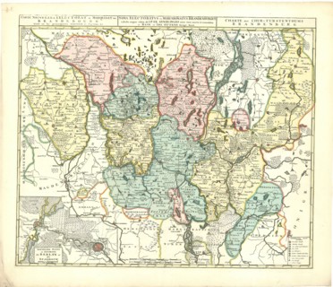 Map, Nova electoratvs et marchionatvs Brandenbvrgici tabula =, I.P. Gundlingius (1673-1731),