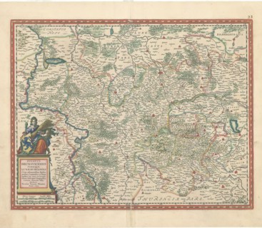 Map, Ducatus Brunsvicensis fereque Lunaeburgensis cum adiacentibus episcopatibus, comitatibus et