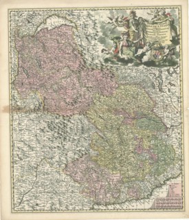 Map, Franciae Orientalis (Vvlgo Franckenlant) Descriptio, Gottfried Maschop (1568-1577 fl.),