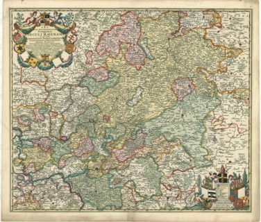 Map, S. R. I. Pars septentrionalior superioris Circuli Rhenani in quo sunt landgraviatus