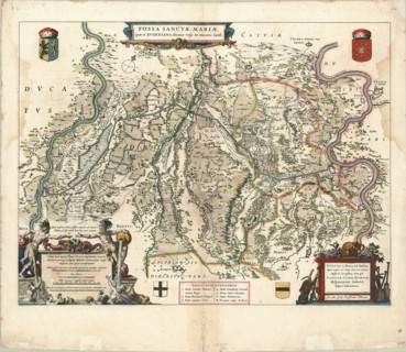 Map, Fossa Sanctae Mariae quae et Evgeniana dicitur vulgo De Nieuwe Grift, Copperplate print